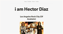 Desktop Screenshot of iamhectordiaz.com