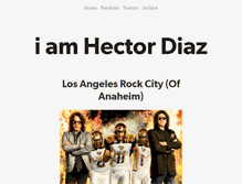 Tablet Screenshot of iamhectordiaz.com